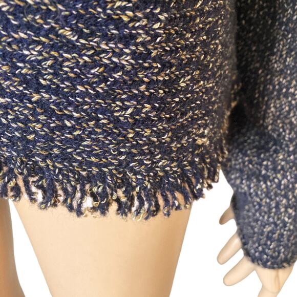 Eileen Fisher Fringe Hem Sweater Womens Small Wool Yarn Blend - Picture 9 of 12